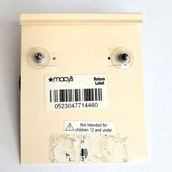 Round Charcoal Gray Silver Rhinestone Earrings Sparkly Vintage Inspired - Picture 5 of 5